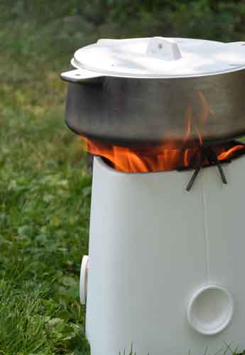 FELDKÜCHE, der keramische Hobo zum kochen mit Feuer beim Picknick